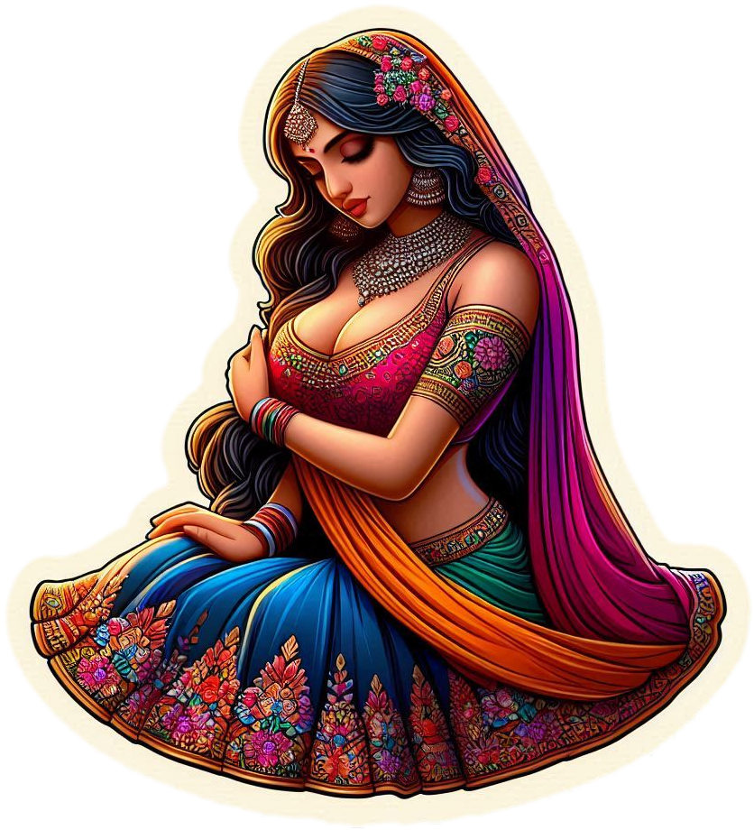 Indian Fashion stickers