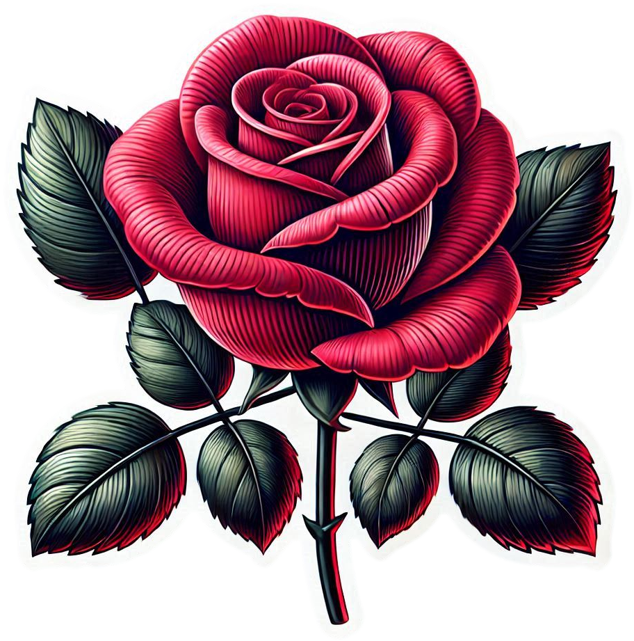 Roses and flowers stickers