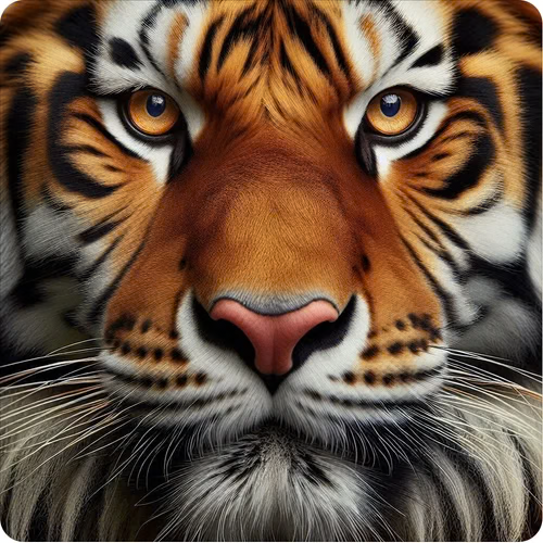 Close-up portrait of a tiger