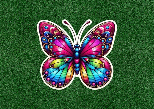 Beautiful Colorful Butterfly 100% waterproof vinyl decal sticker