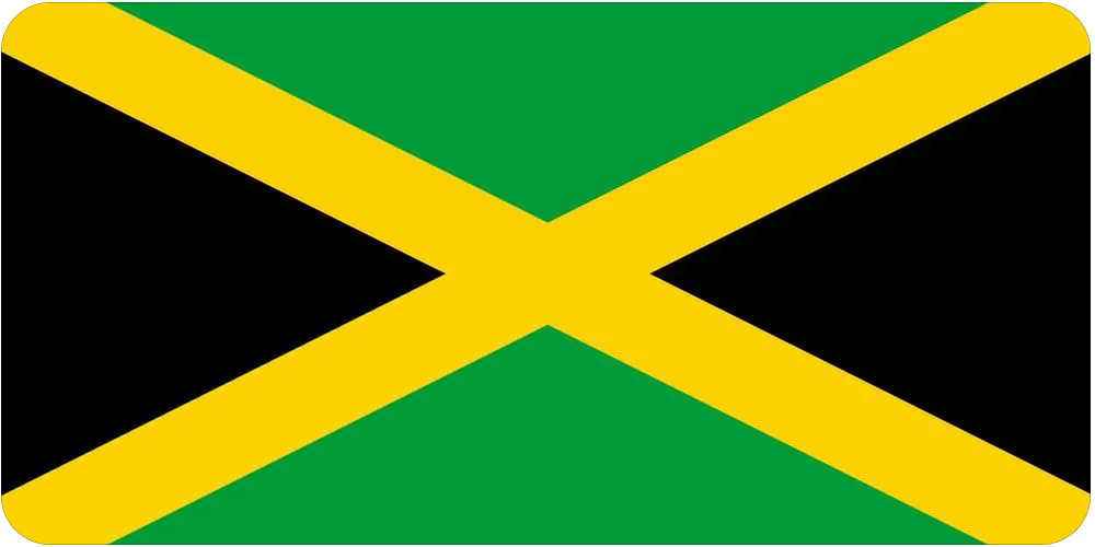 Jamaica Flag vinyl sticker decal - many sizes available