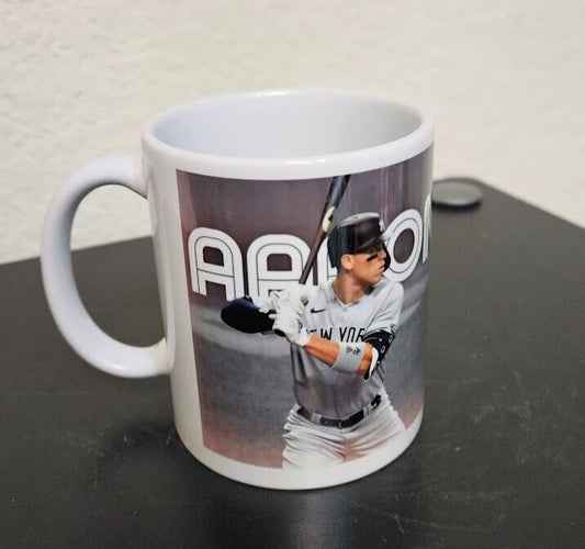 Yankees Aaron Judge coffee drinking mug - 15 oz size