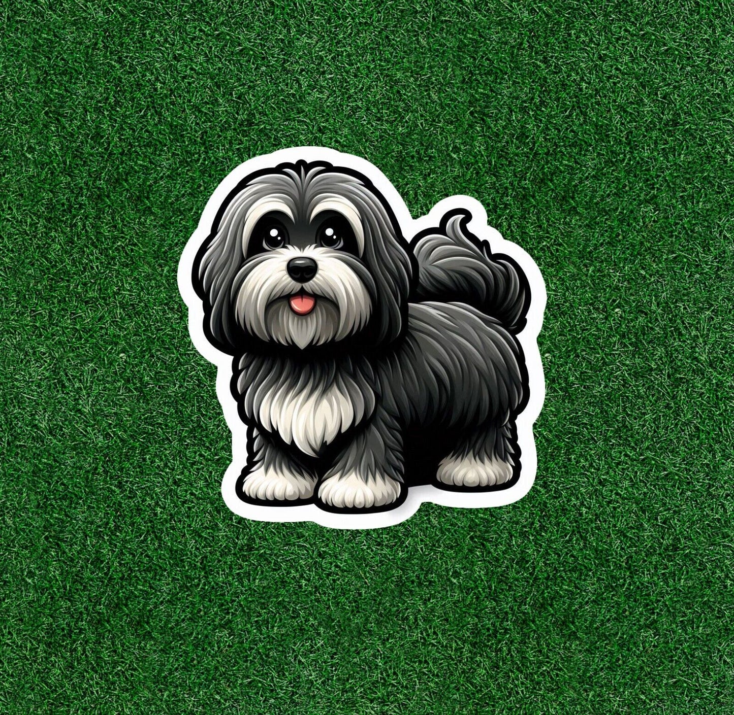 Havanese dog vinyl sticker decal - many sizes available