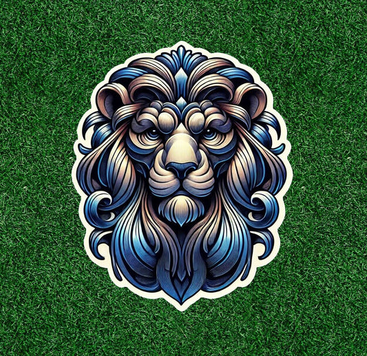 Beautiful Lion head vinyl sticker decal - many sizes available