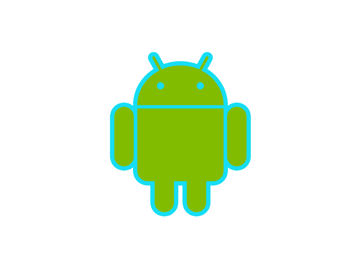 Android mascot robot vinyl sticker decal - many sizes and colors available