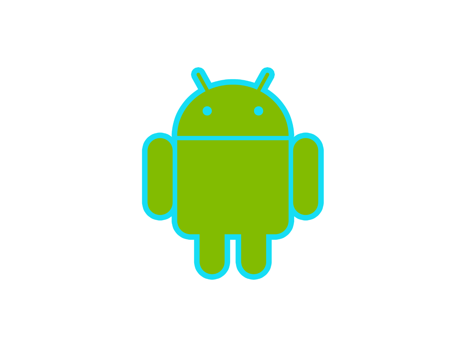 Android mascot robot vinyl sticker decal - many sizes and colors available