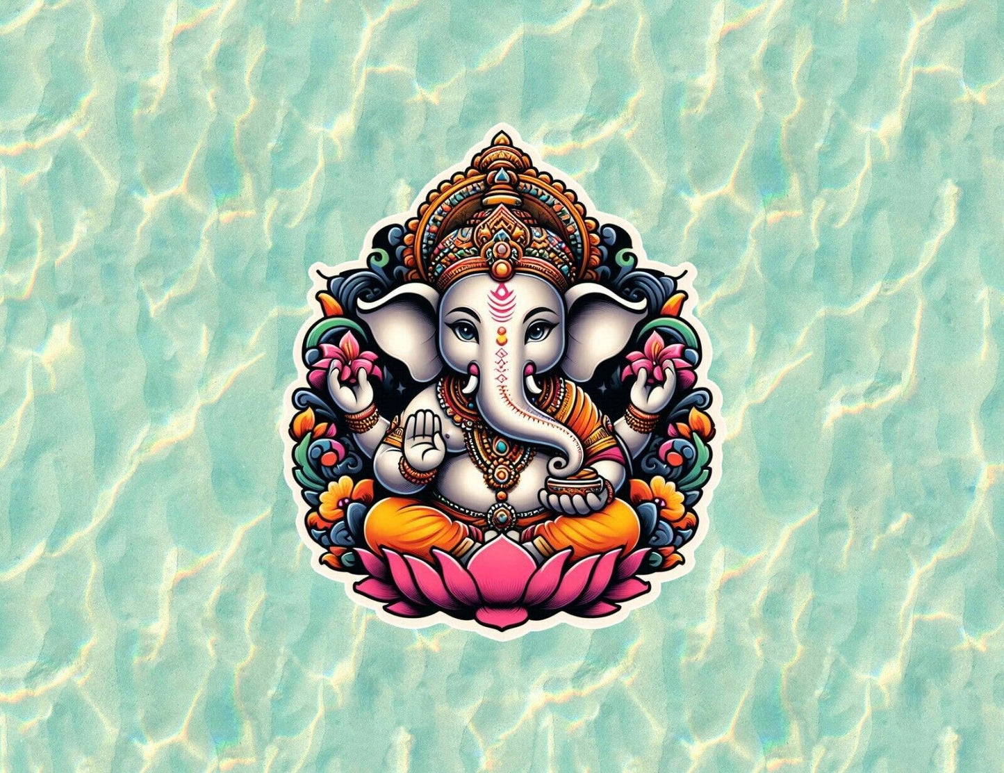 Hindu God Lord Ganesh / Ganesha vinyl decal sticker - many sizes available