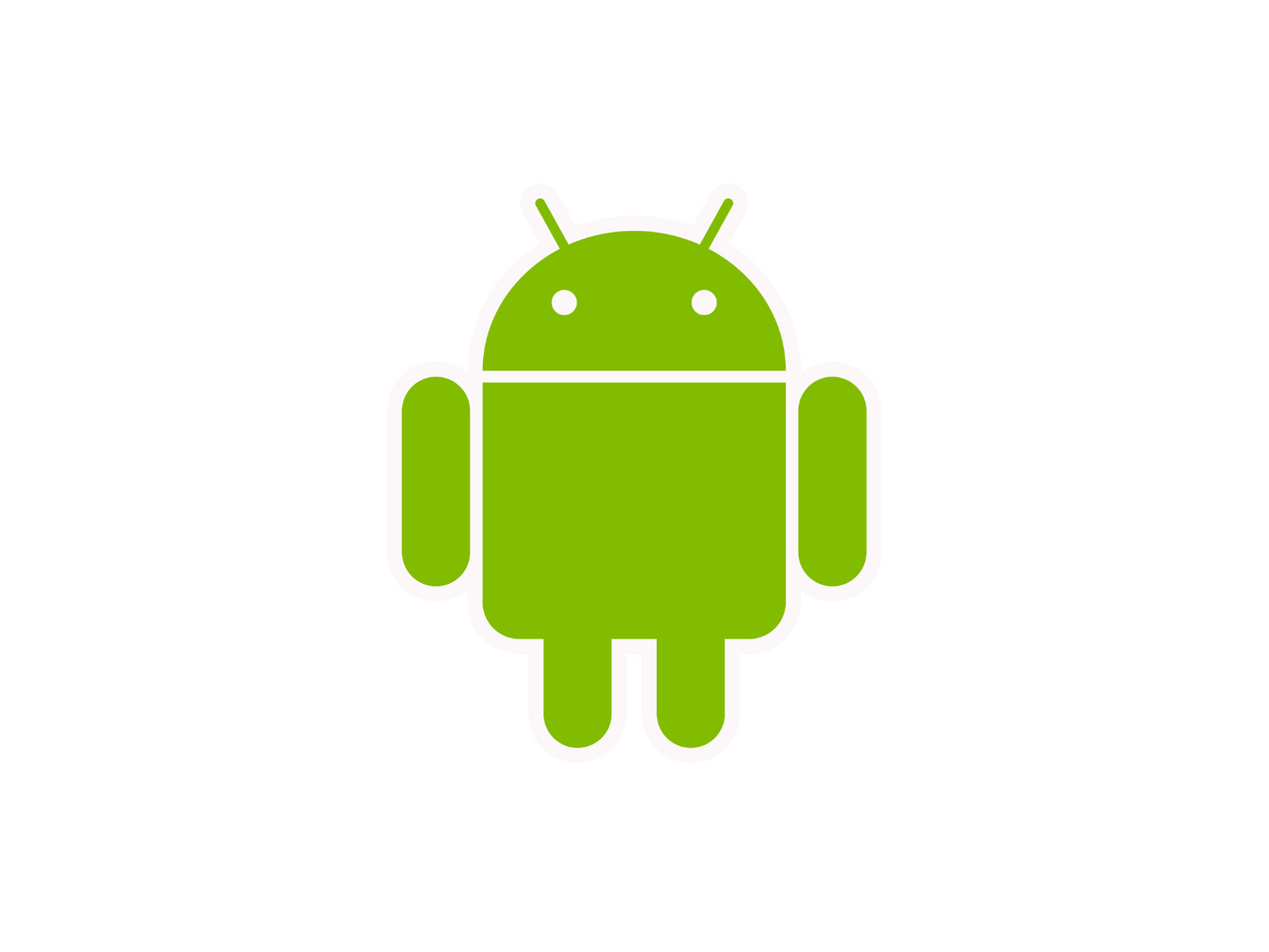 Android mascot robot vinyl sticker decal - many sizes and colors available