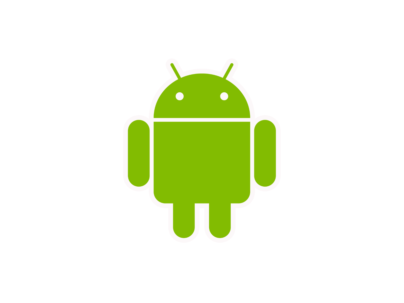 Android mascot robot vinyl sticker decal - many sizes and colors available