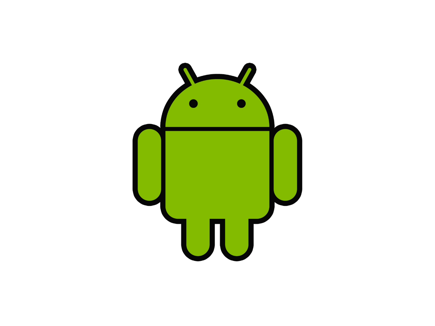 Android mascot robot vinyl sticker decal - many sizes and colors available