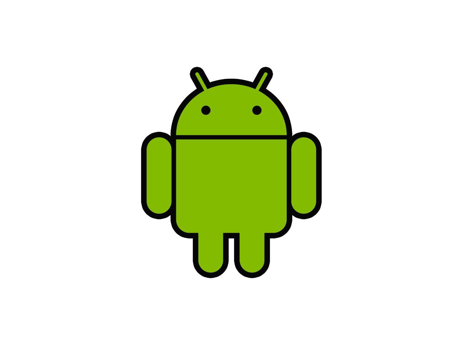 Android mascot robot vinyl sticker decal - many sizes and colors available