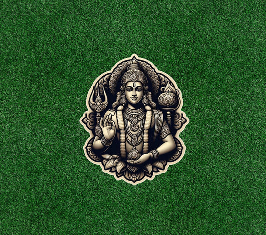 Hindu God Lord Vishnu vinyl decal sticker - many sizes available