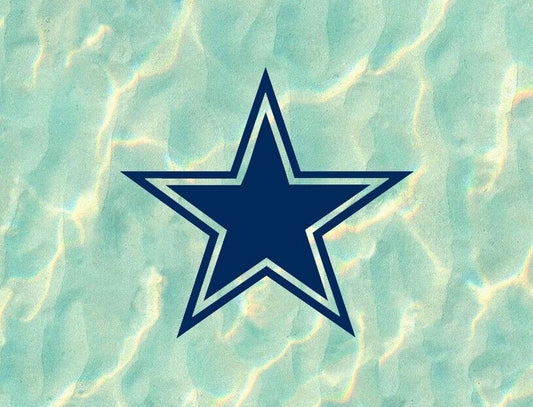 Cowboys Star vinyl waterproof sticker decal - several sizes available