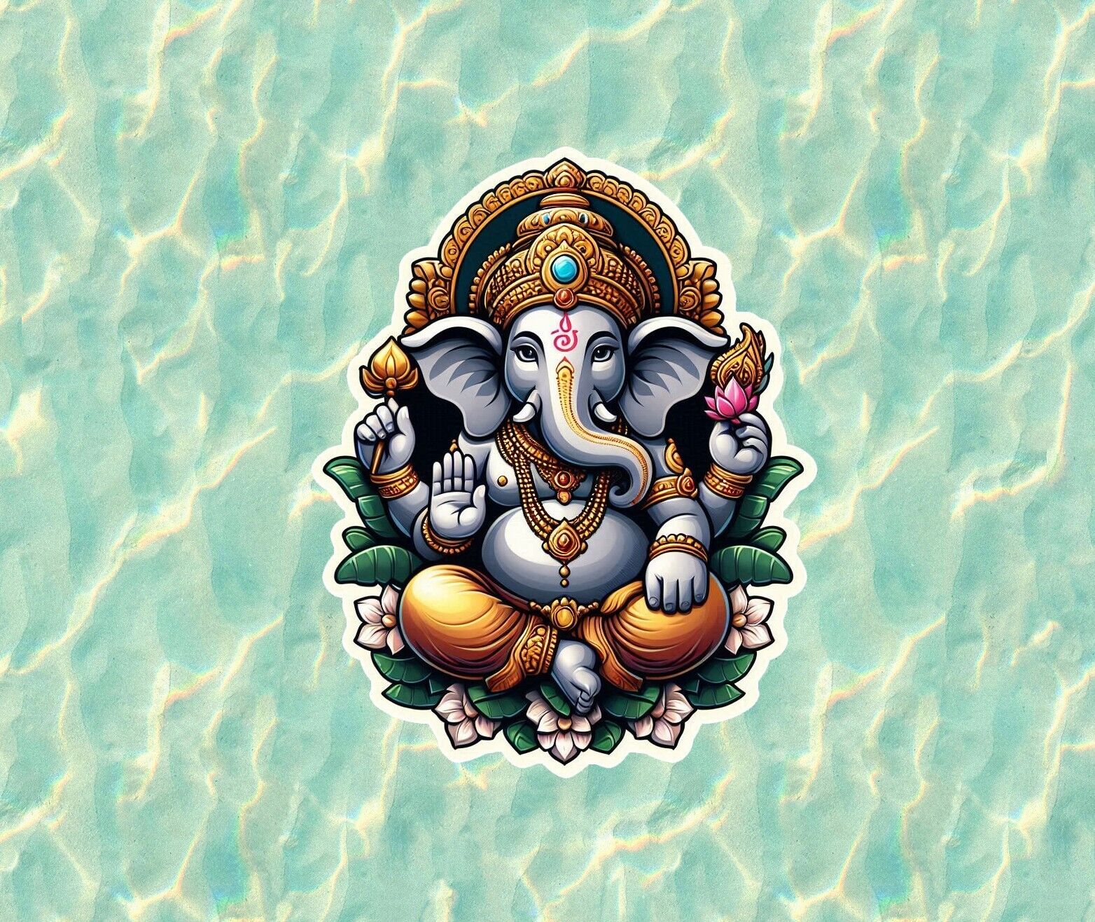 Hindu God Lord Ganesh / Ganesha vinyl decal sticker - many sizes available