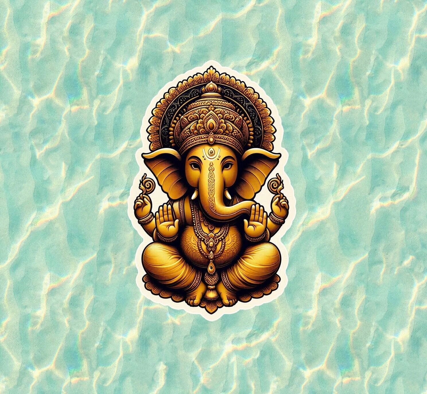 Hindu God Lord Ganesh / Ganesha vinyl decal sticker - many sizes available