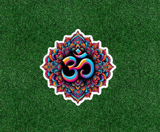 Hindu Indian Om meditation symbol - vinyl decal sticker - many sizes available