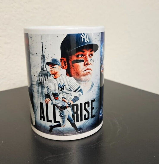 Yankees Aaron Judge coffee drinking mug - 15 oz size