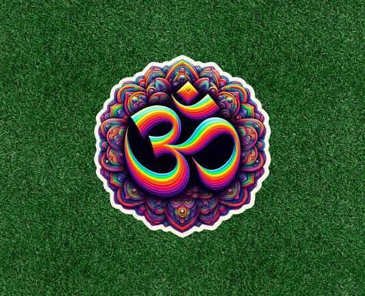 Hindu Indian Om meditation symbol - vinyl decal sticker - many sizes available