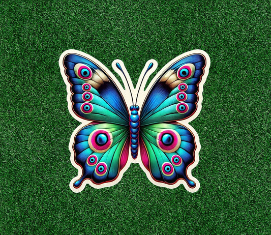 Beautiful Colorful Butterfly vinyl decal sticker decal - many sizes available