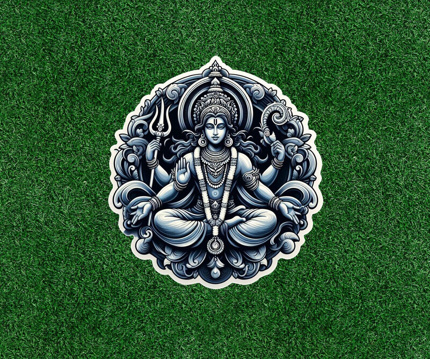 Hindu God Lord Vishnu vinyl decal sticker - many sizes available