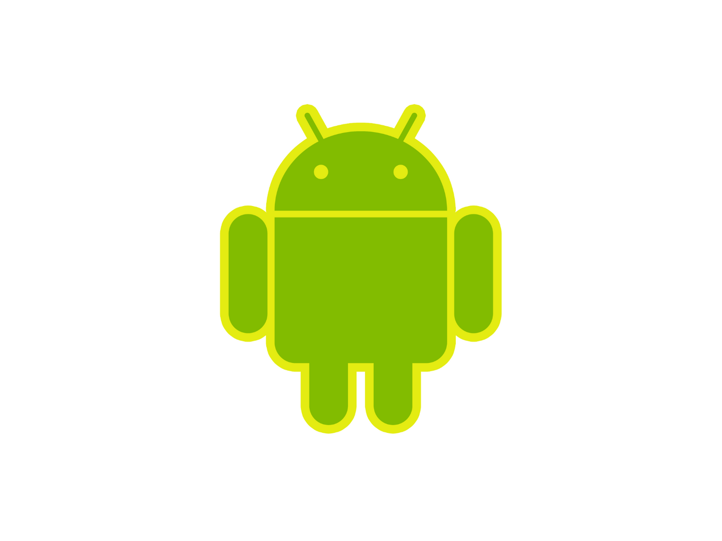 Android mascot robot vinyl sticker decal - many sizes and colors available