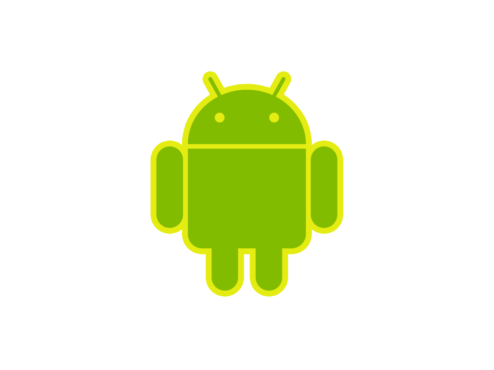 Android mascot robot vinyl sticker decal - many sizes and colors available