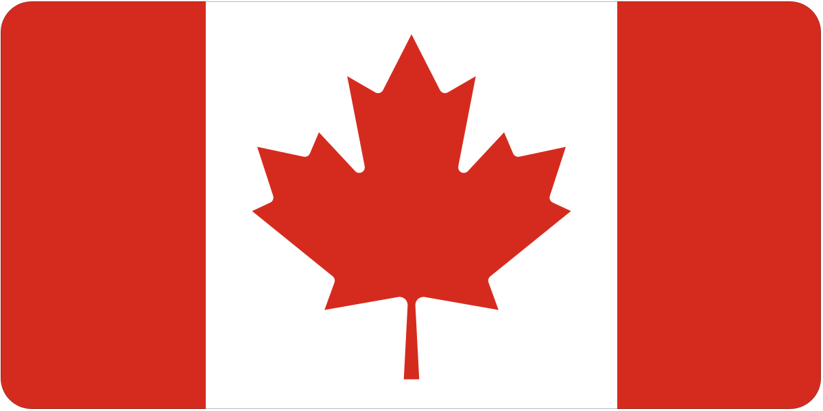 Canada Flag vinyl sticker decal - many sizes available