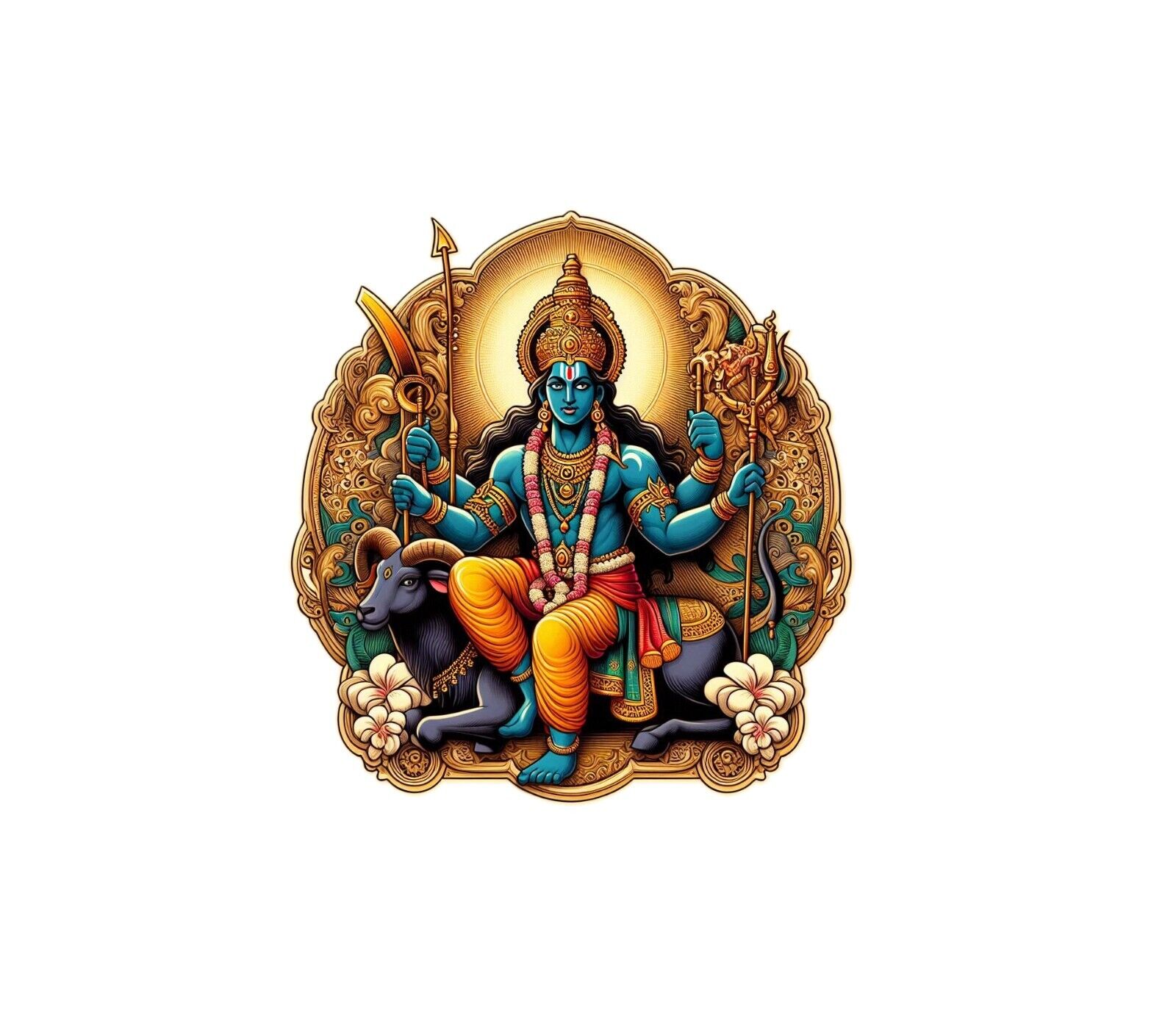 Hindu God Lord Ram vinyl decal sticker - many sizes available