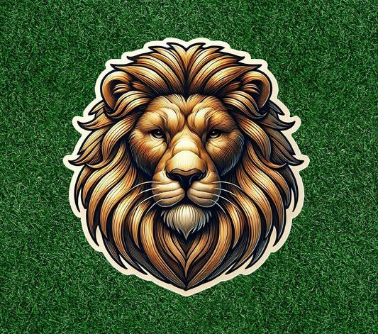 Beautiful Lion head vinyl sticker decal - many sizes available