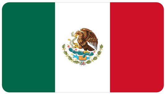 Mexico Flag vinyl sticker decal - many sizes available