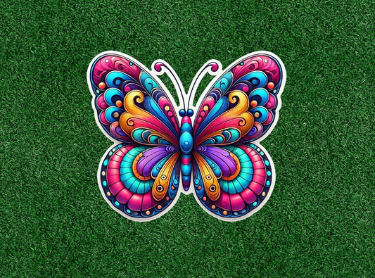 Beautiful Colorful Butterfly vinyl decal sticker decal - many sizes available