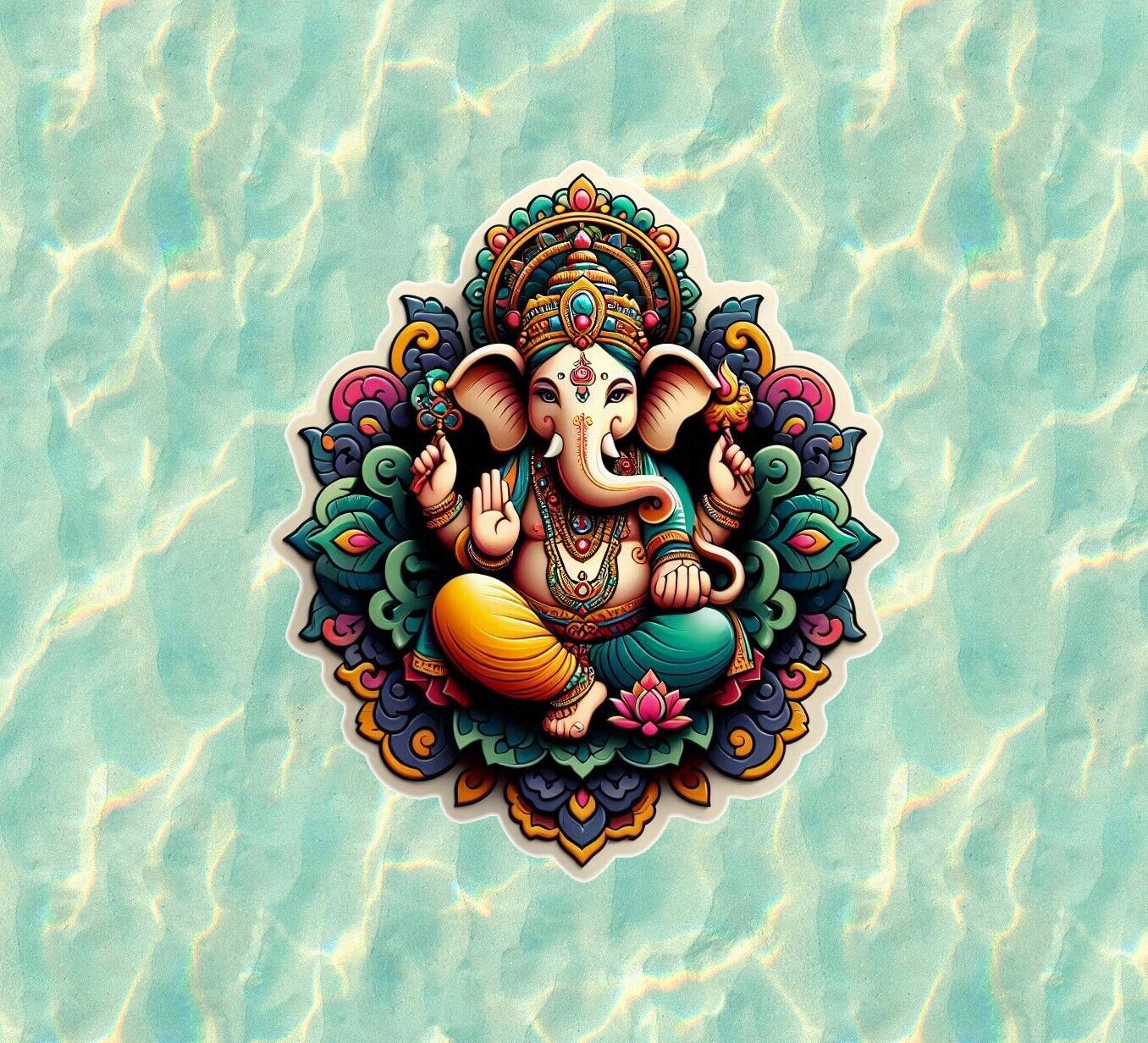 Hindu God Lord Ganesh / Ganesha vinyl decal sticker - many sizes available