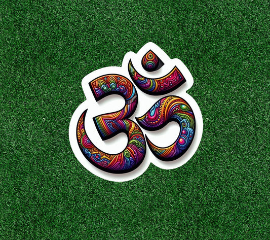 Hindu Indian Om meditation symbol - vinyl decal sticker - many sizes available