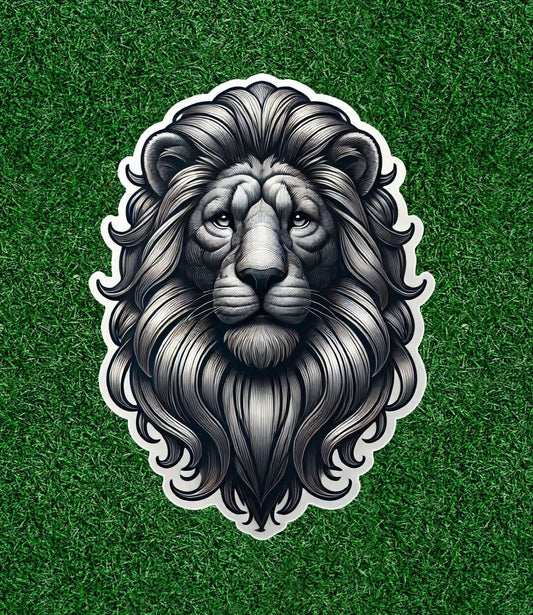 Beautiful Lion head vinyl sticker decal - many sizes available