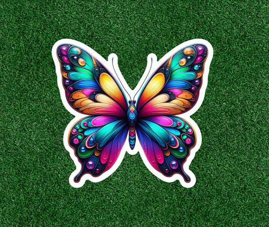 Beautiful Colorful Butterfly vinyl decal sticker decal - many sizes available