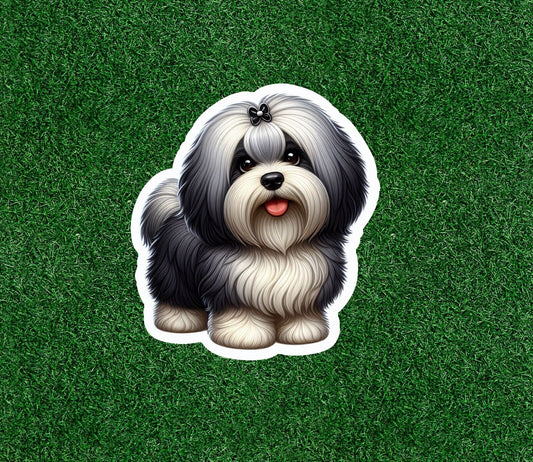 Havanese dog vinyl sticker decal - many sizes available