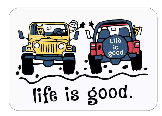 Life is good sticker for Jeepers vinyl sticker decal - many sizes available