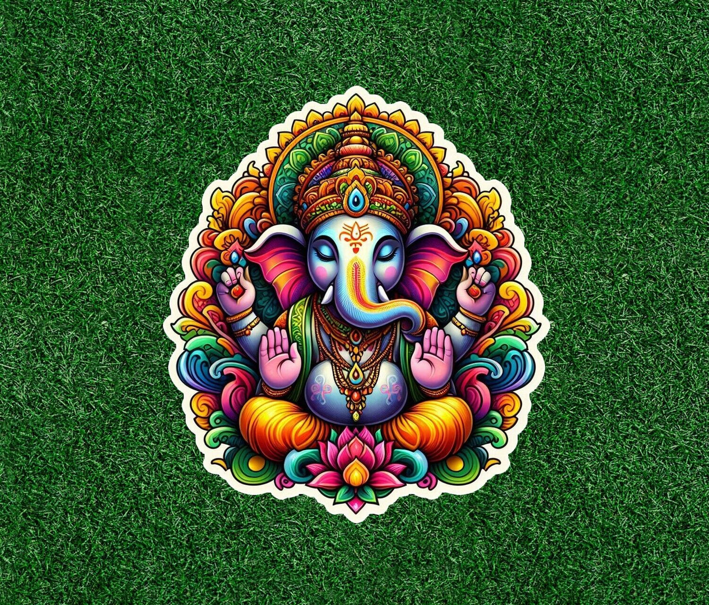 Hindu God Lord Ganesh / Ganesha vinyl decal sticker - many sizes available