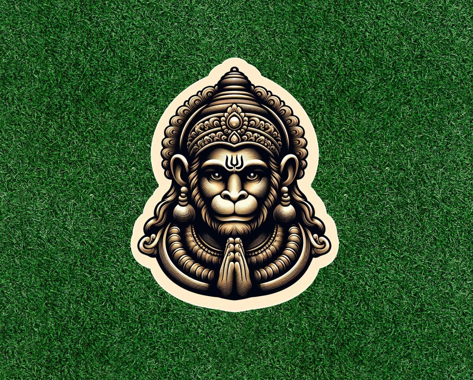 Hindu God Lord Hanuman vinyl sticker - many sizes available