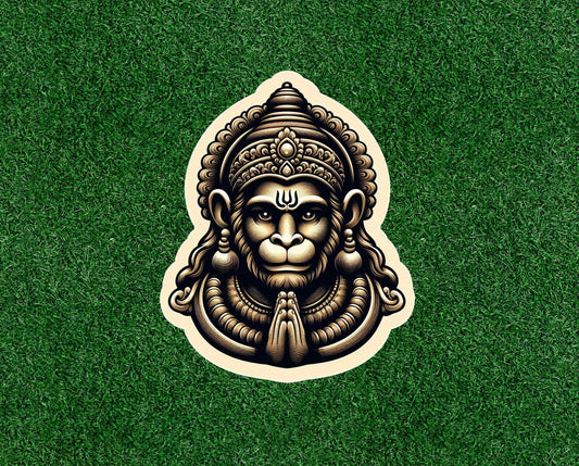 Hindu God Lord Hanuman vinyl sticker - many sizes available