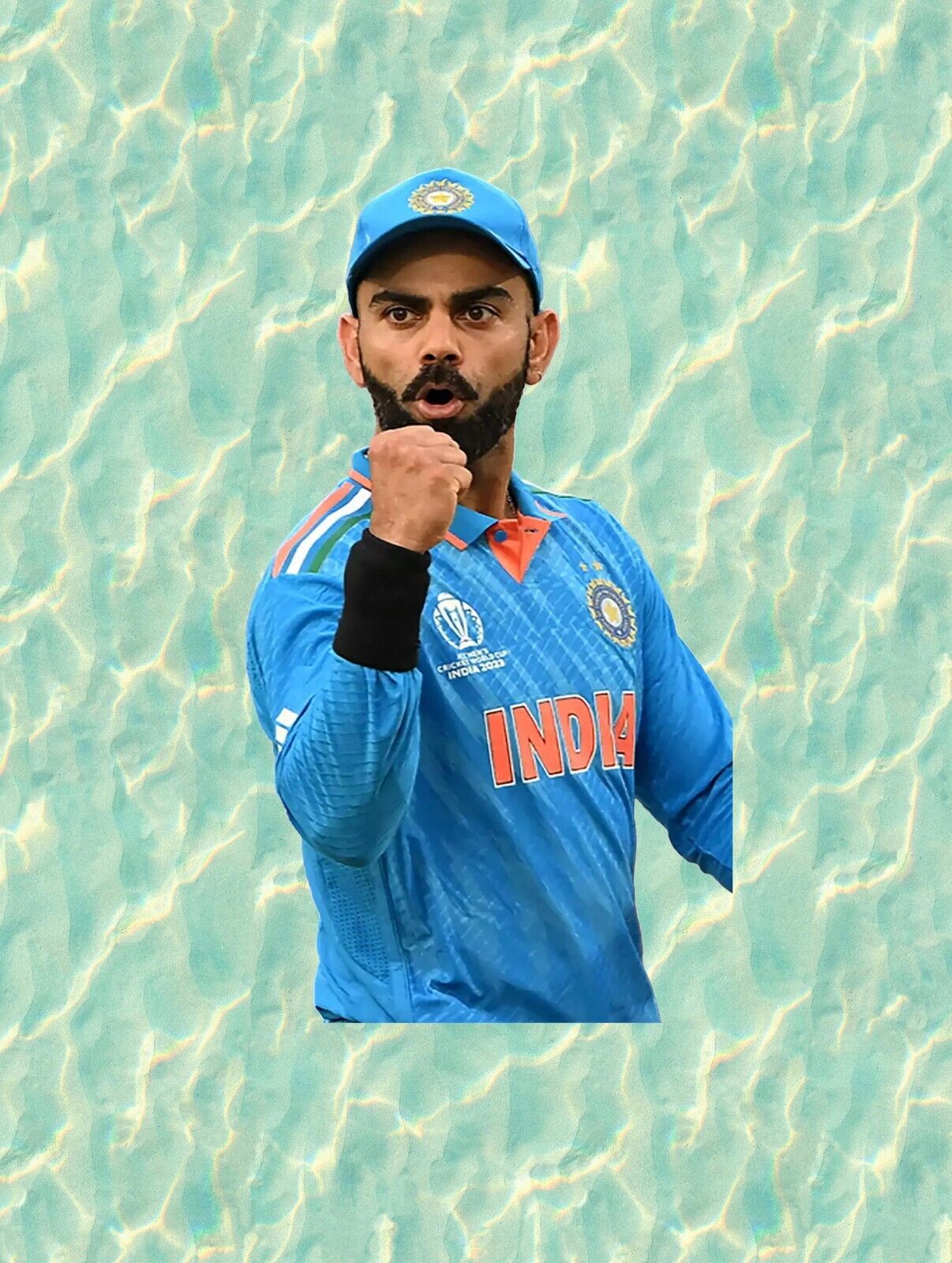 India Cricket star Virat Kohli vinyl sticker decal - many sizes available