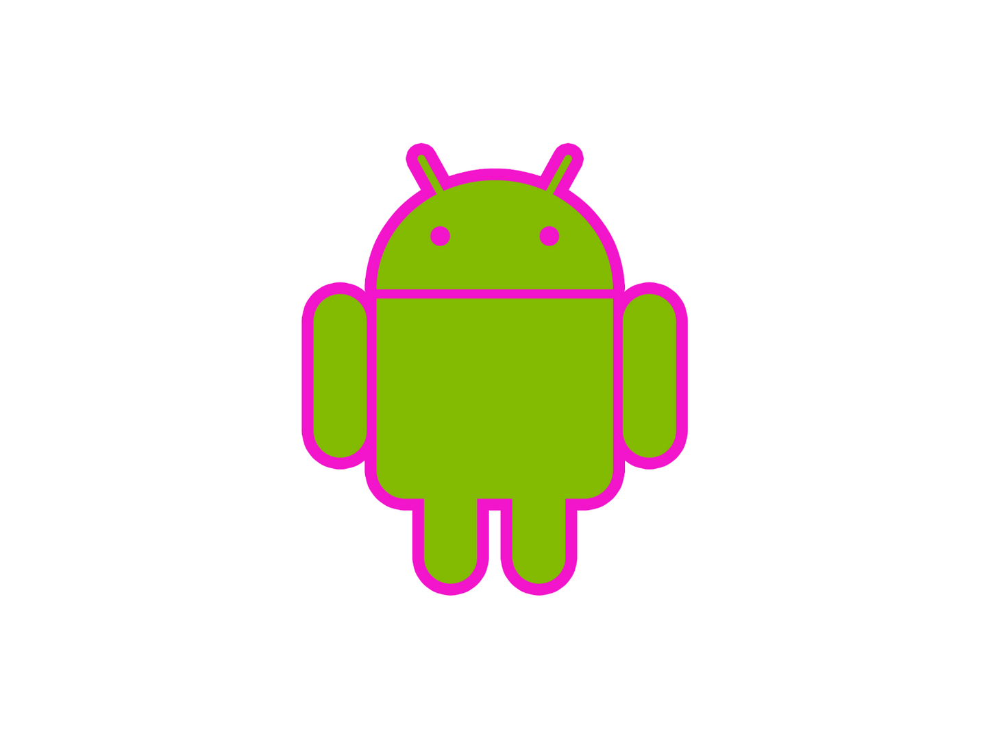 Android mascot robot vinyl sticker decal - many sizes and colors available