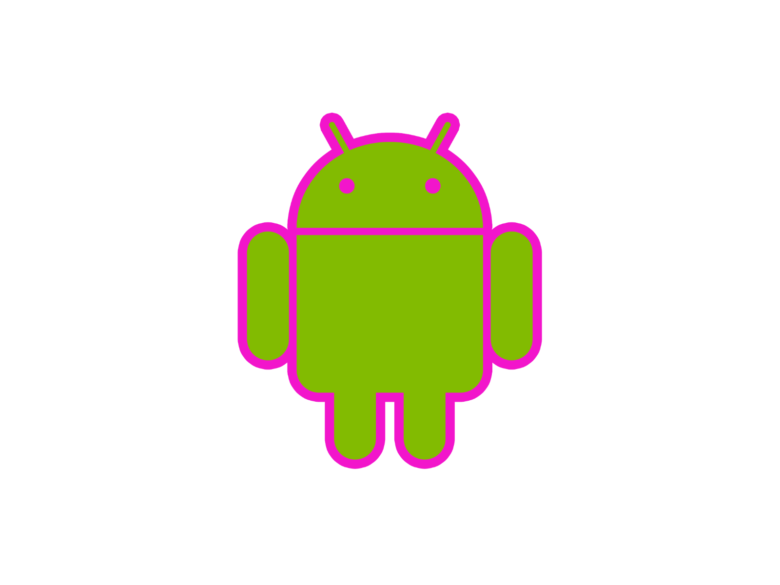 Android mascot robot vinyl sticker decal - many sizes and colors available