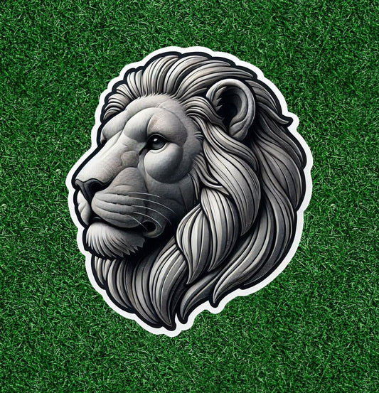 Beautiful Lion head vinyl sticker decal - many sizes available