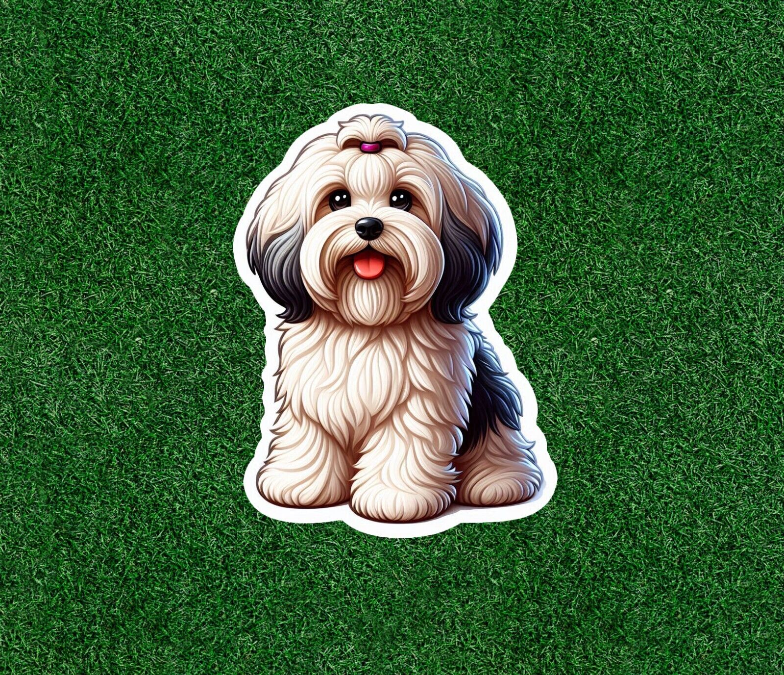 Havanese dog vinyl sticker decal - many sizes available