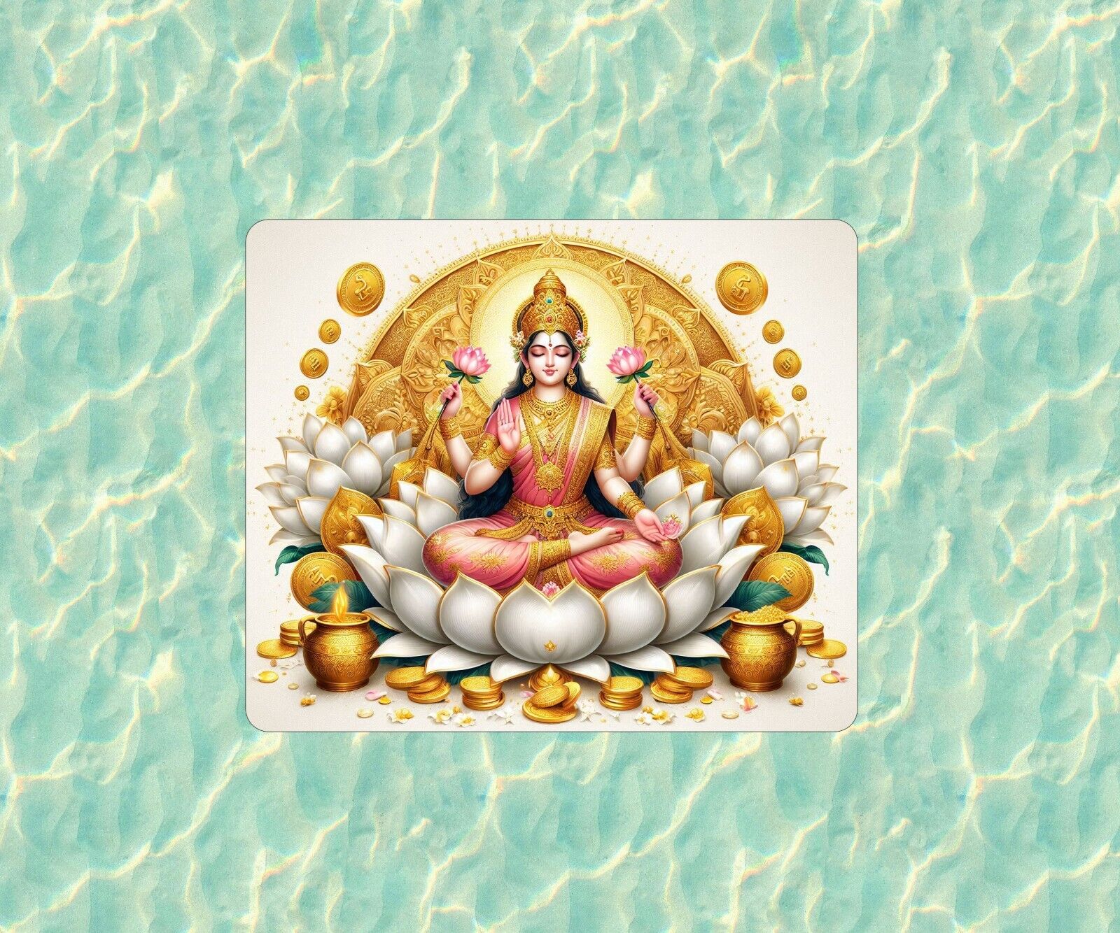 Hindu Goddess Lakshmi / Laxmi vinyl decal sticker - many sizes available