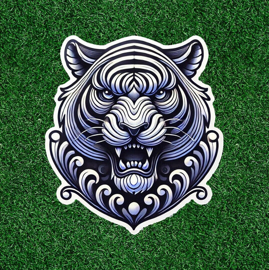 Beautiful Bengal white tiger vinyl sticker decal - many sizes available