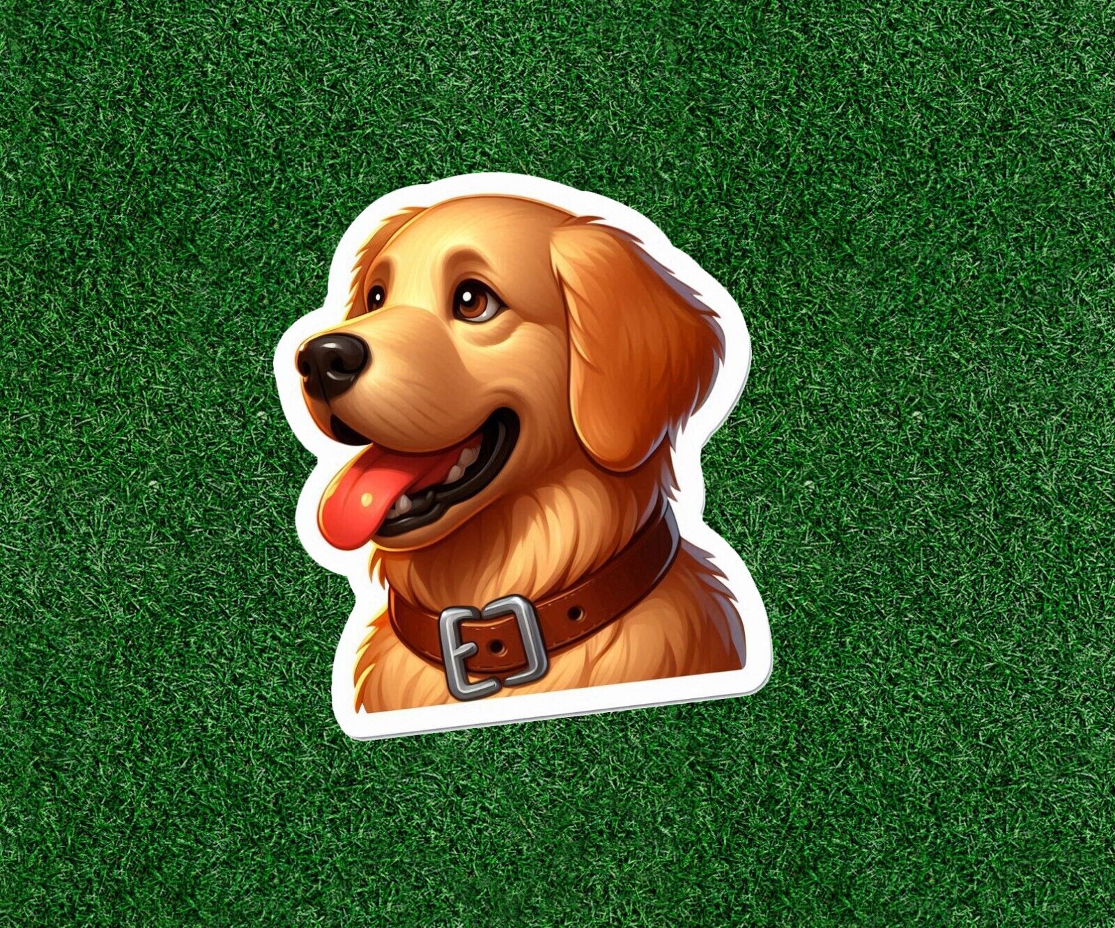 Cute Golden Retriever dog vinyl decal sticker - many sizes available