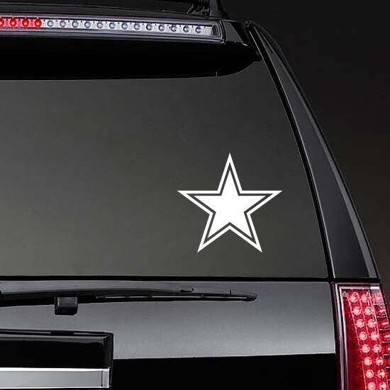 Cowboys Star vinyl waterproof sticker decal - several sizes available