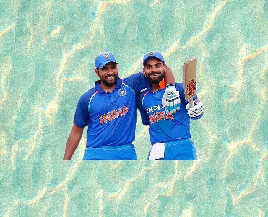 India Cricket stars Virat Kohli and Rohit Sharma vinyl sticker - many sizes